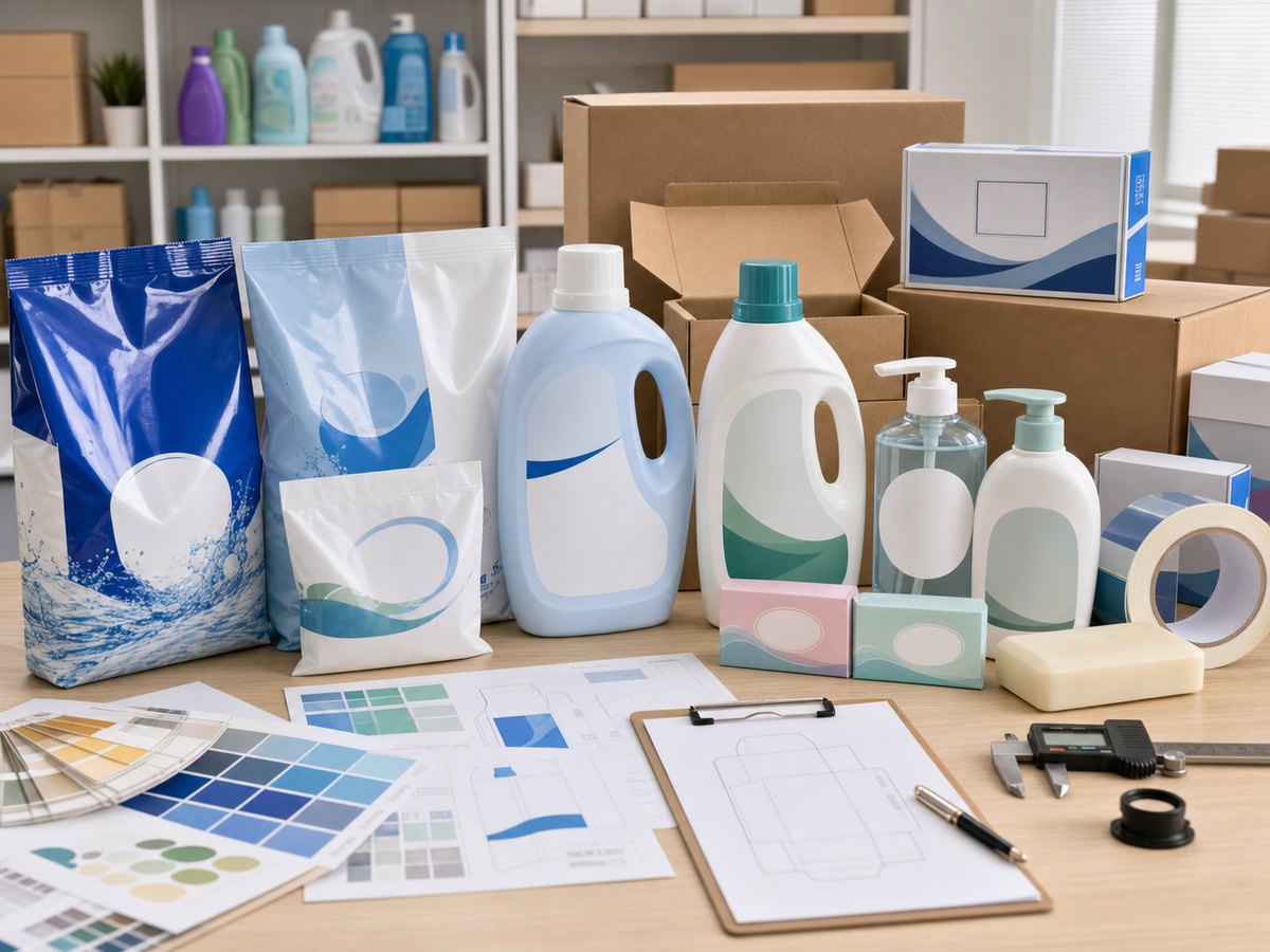 Cleaning product packaging samples for OEM and ODM sourcing